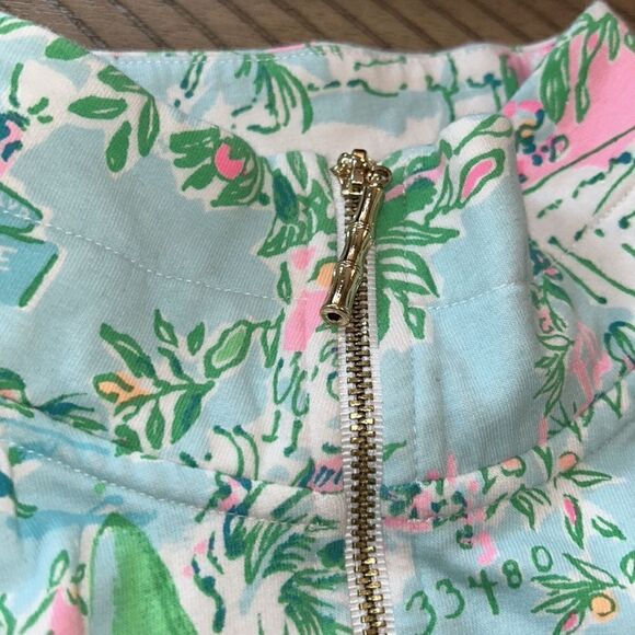 Lilly Pulitzer 🌴 🌸Palm Beach 🌺🏖️ Skipper Hoodie Kangaroo 🦘Pockets 1/2 Zip🆙 - Picture 12 of 17